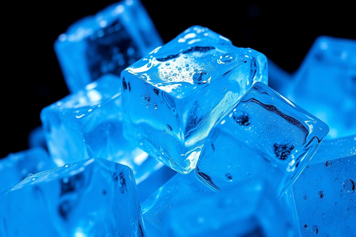 Cubos de gelo cristal